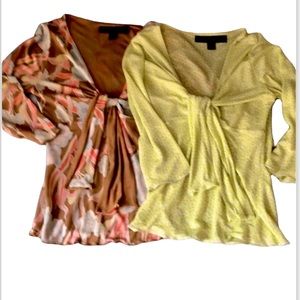 2 Express tie front tops